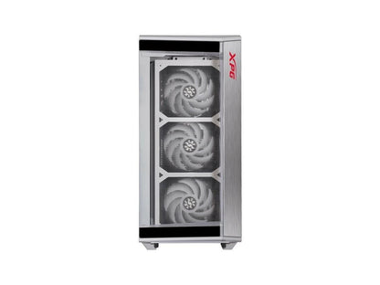 XPG BATTLECRUISER ATX Mid-Tower RGB Case: Tempered Glass Tool-Less Design White