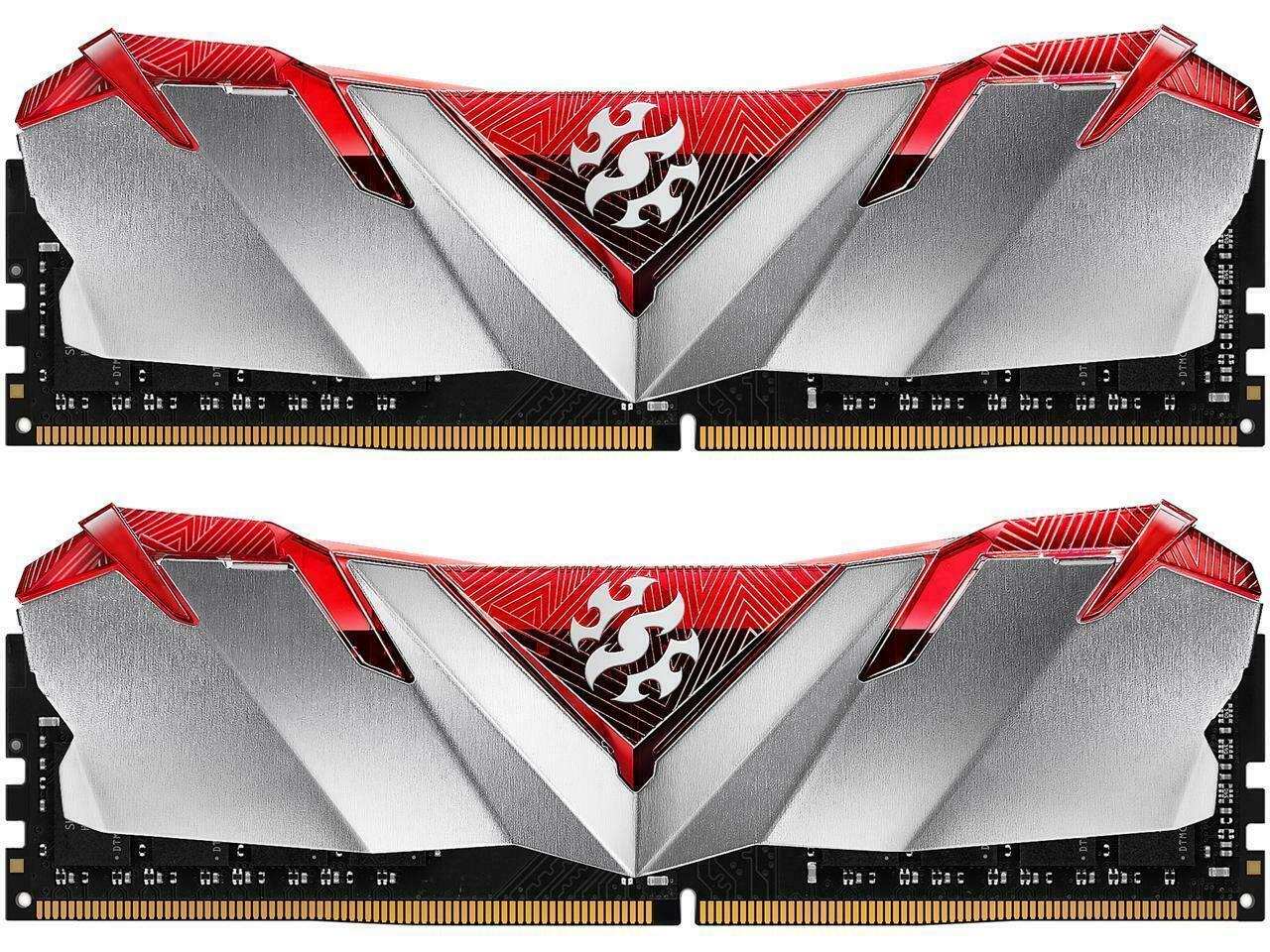 XPG GAMMIX D30 Desktop Memory: 16GB (2x8GB) DDR4 3200MHz CL16 Red