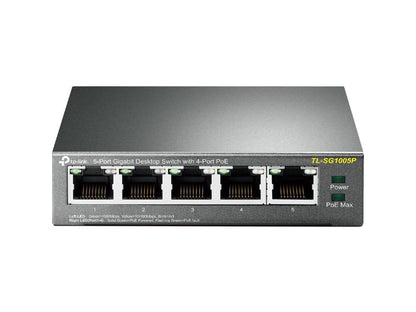TP-LINK 5-Port Gigabit Desktop Switch with 4-Port PoE (tl-sg1005p) (tlsg1005p)
