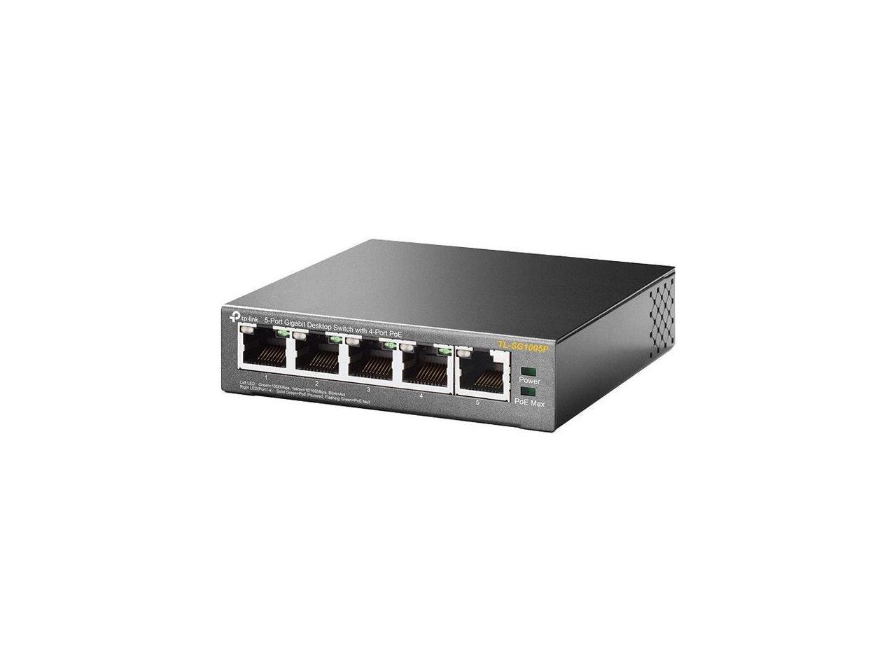 TP-LINK 5-Port Gigabit Desktop Switch with 4-Port PoE (tl-sg1005p) (tlsg1005p)