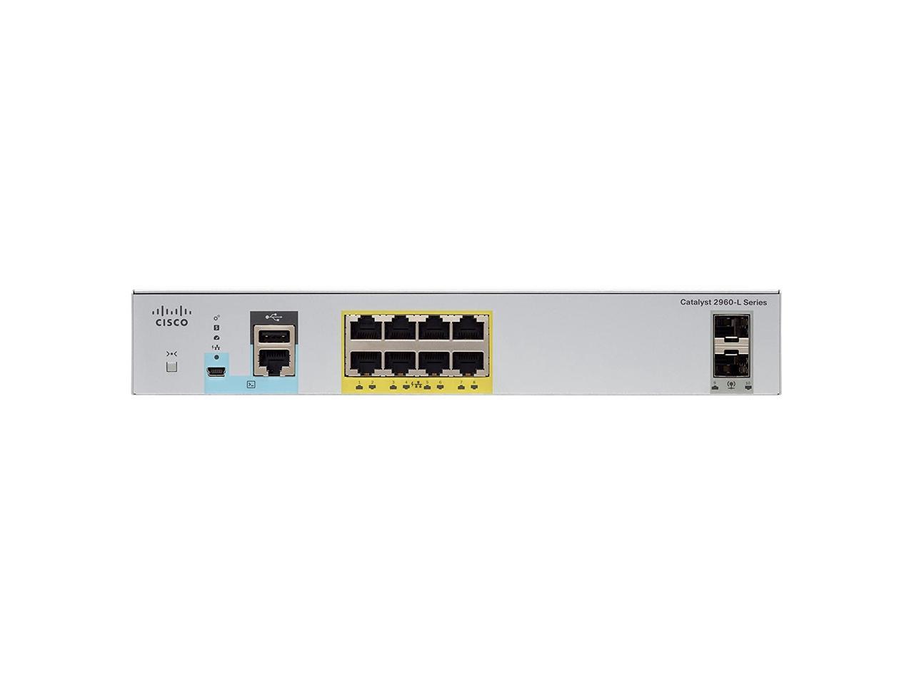 Cisco WS-C2960L-8PS-LL Catalyst Port GigE PoE 2 x 1G SFP