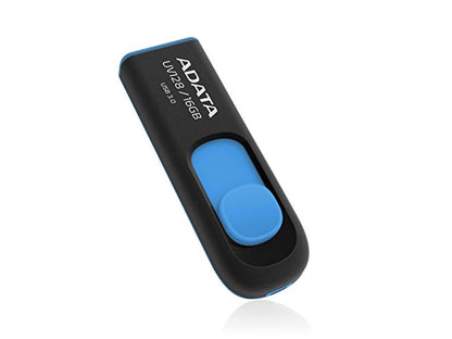 ADATA UV128 16GB USB 3.0 Retractable Capless Flash Drive, Blue (AUV128-16G-RBE)