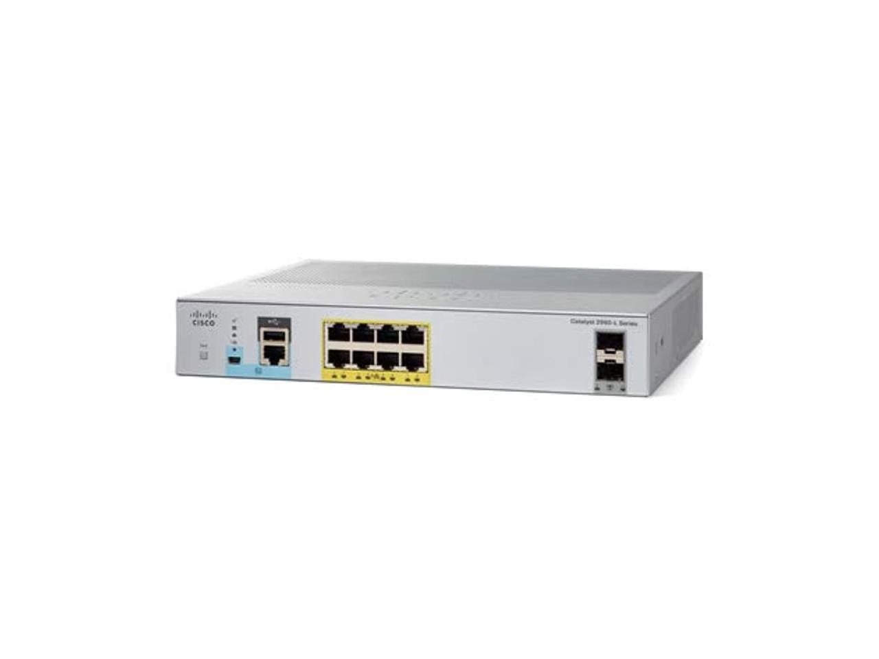 Cisco WS-C2960L-8PS-LL Catalyst Port GigE PoE 2 x 1G SFP