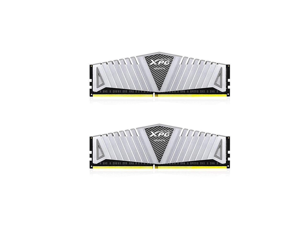 XPG Z1 DDR4 3000MHz (PC4 24000) 32GB (2x16GB) CL16-20-20 288-Pin Memory Modules Kit, Silver (AX4U3000716G16A-DSZ1)