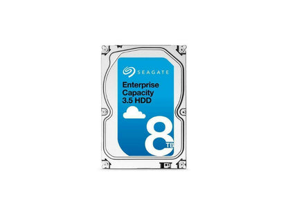 Seagate Enterprise Capacity 3.5'' HDD 8TB 7200 RPM 4Kn SAS 12Gb/s 256MB Cache Secure Model Internal Hard Drive ST8000NM0095