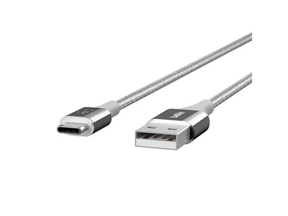 Belkin MIXIT 4-Foot DuraTek USB-C to USB-A Cable (Silver)