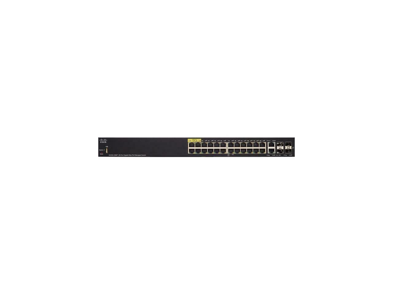 Cisco SG350-28MP 28-Port Gigabit PoE Managed Switch