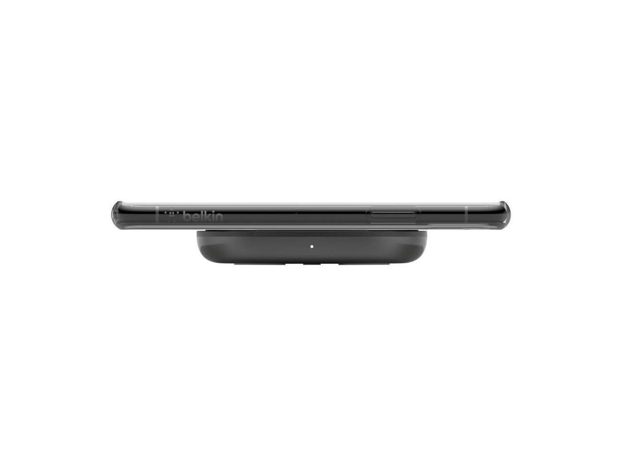 Belkin Boostup Base 10 Watts Wireless Charging Pad and QC 3.0 Wall Charger, Black
