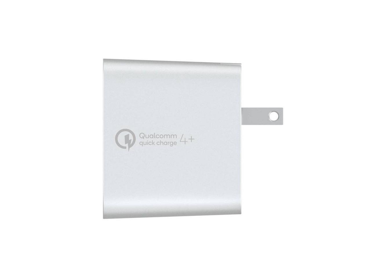 Belkin Boostup Quick Charge 27 Watt 4+ Home Charger with USB-C Cable, Light Silver