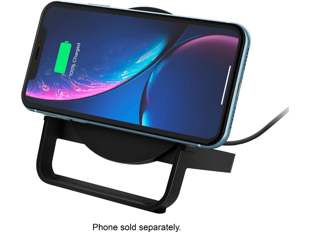 Belkin Boost Charge 10W Qi Certified Wireless Fast Charging Pad for iPhone or Android, Charge Your Devices Ultra-Fast to Get You Back to What's Important, Black