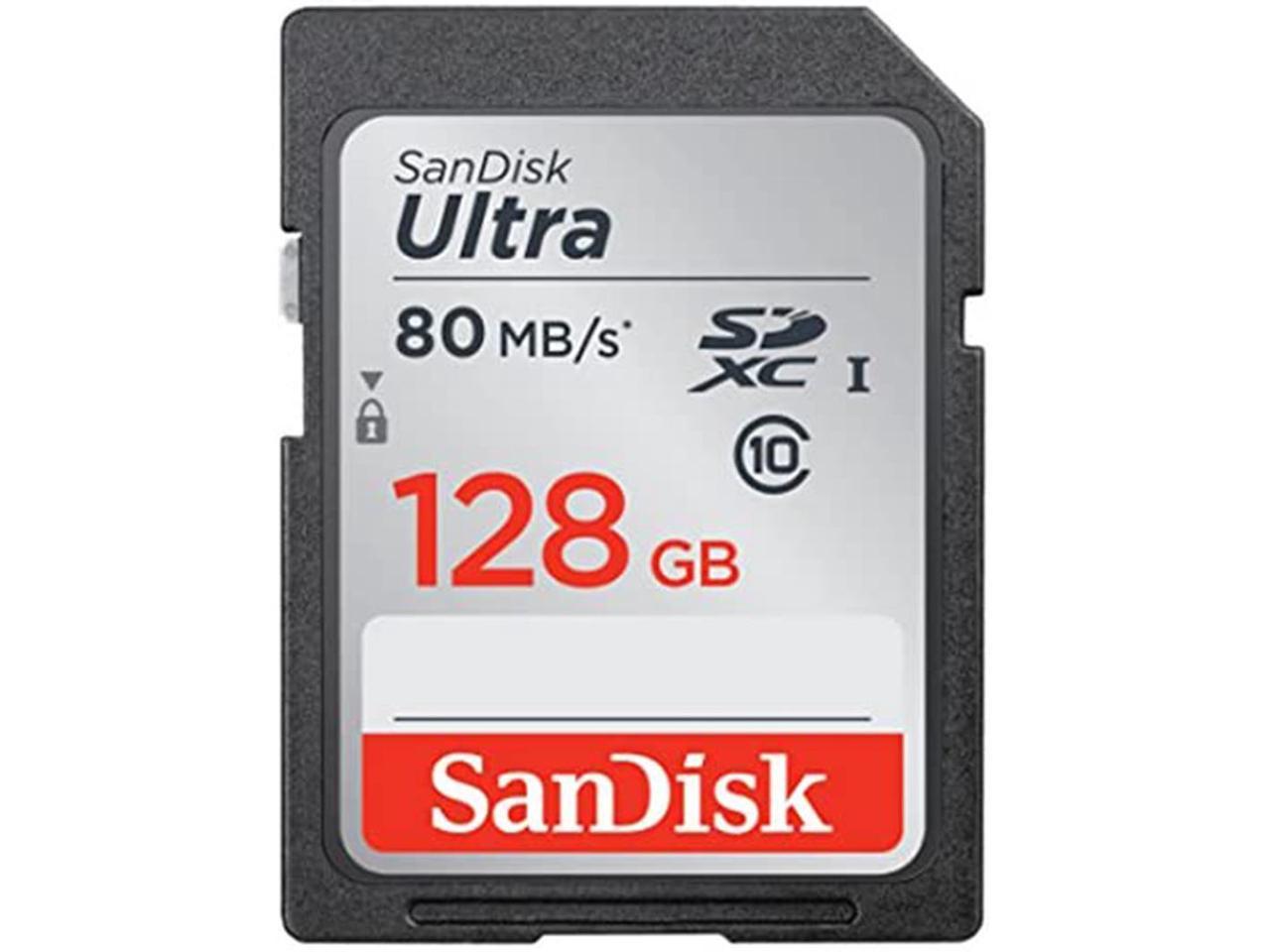 SanDisk Ultra 128GB Secure Digital Extended Capacity (SDXC) Memory (Flash Memory) Model SDSDUNC-128G-AN6IN