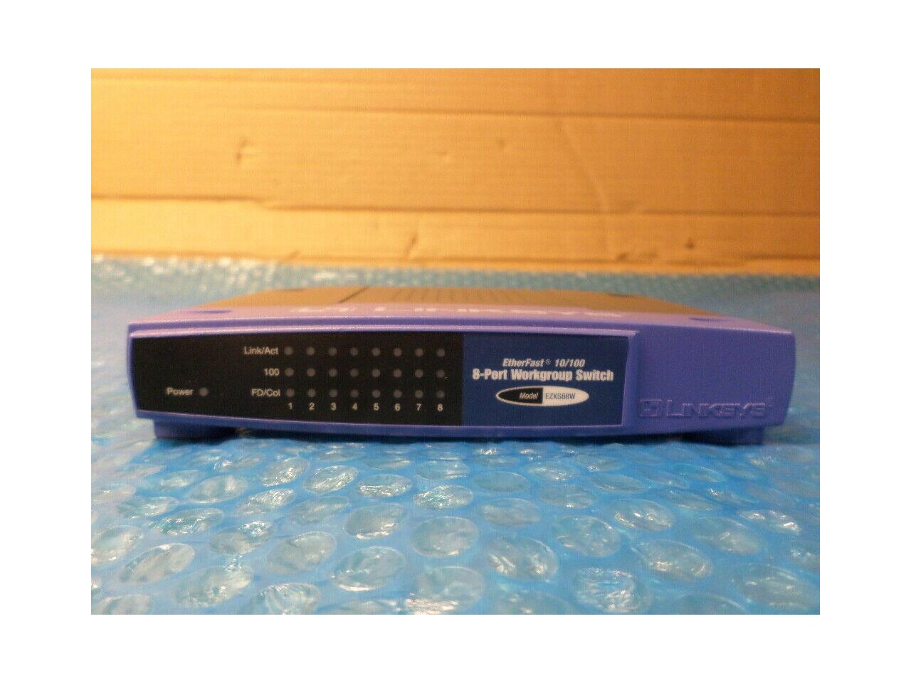 Linksys Cisco EZXS88W 8-Port 10/100 Workgroup Ethernet Switch VER 2.0, 3.3, 3.4