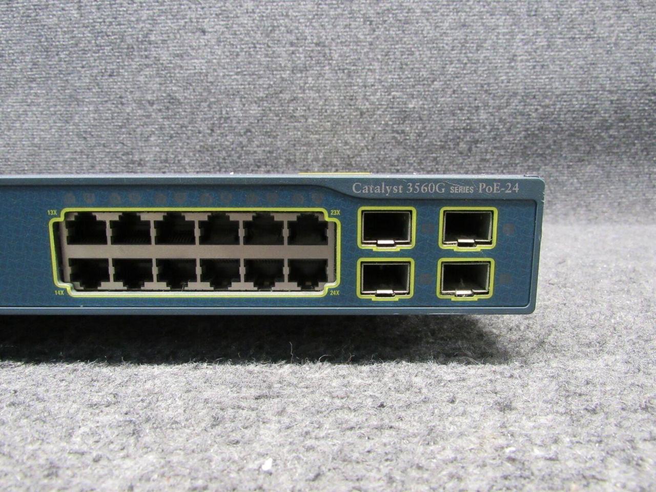Cisco Catalyst WS-C3560G-24PS-S V06 24-Ports Rack-Mountable Switch *Tested*