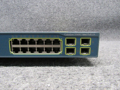 Cisco Catalyst WS-C3560G-24PS-S V06 24-Ports Rack-Mountable Switch *Tested*