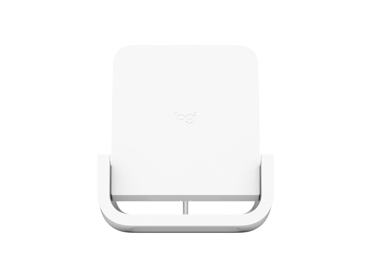 Logitech POWERED Cradle - Wireless - iPhone, Smartphone - Charging Capability - White
