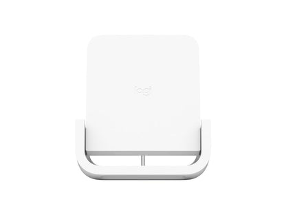 Logitech POWERED Cradle - Wireless - iPhone, Smartphone - Charging Capability - White