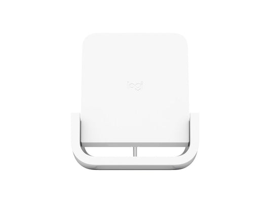 Logitech POWERED Cradle - Wireless - iPhone, Smartphone - Charging Capability - White
