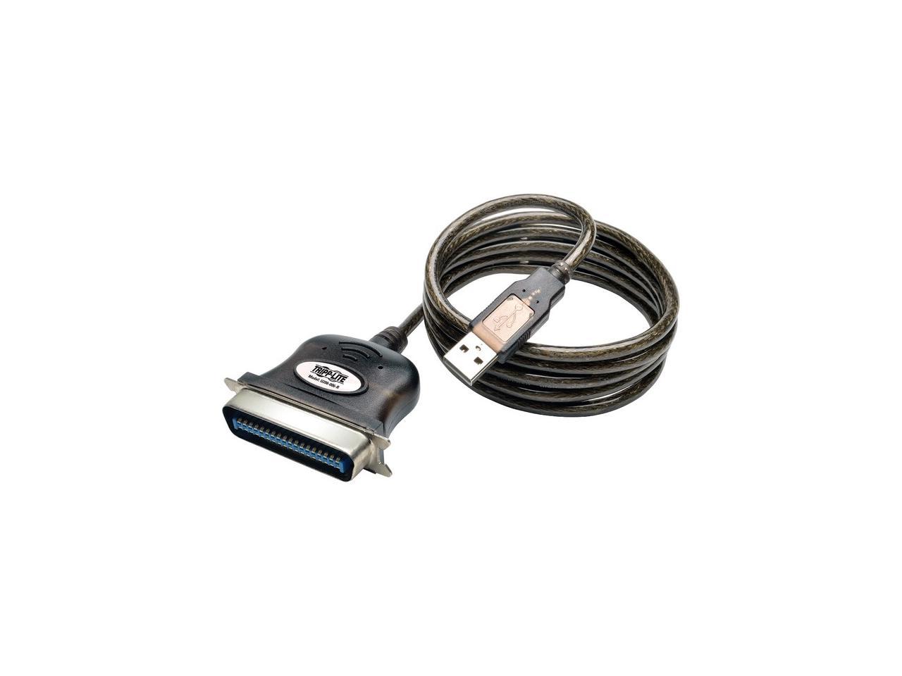 Tripp Lite USB to Parallel Printer Cable (USB-A to Centronics 36 M/M), 6-ft. (U206-006-R)