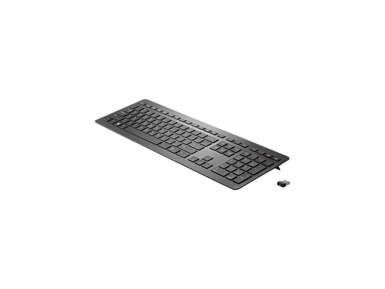 HP Collaboration - Keyboard - wireless - 2.4 GHz - US - black Wireless Keyboard