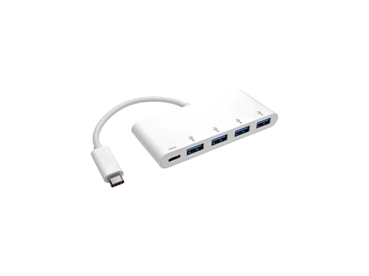 Tripp Lite 4-Port USB 3.1 USB-C to USB-A Hub w/ USB-C Charging Port 5 Gbps (U460-004-4A-C)