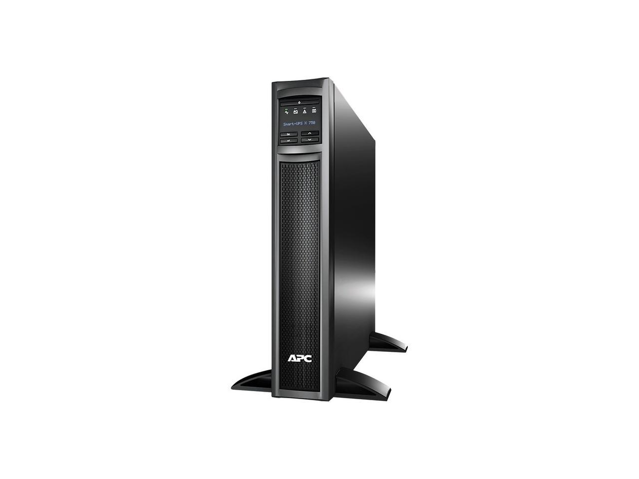 APC SMX750NC Smart-Ups X 750Va Tower/Rack - Ups (Rack-Mountable / External) - Ac 120 V - 600 Watt - 750 Va - Ethernet 10/100, Usb - Output Connectors: 8 - 2U - Black - With Apc Ups Network Management