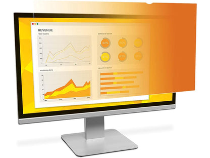 3M GF240W9B Gold Privacy Filter For 24 Inch Widescreen Monitor - Display Privacy Filter - 24 Inch Wide - Gold